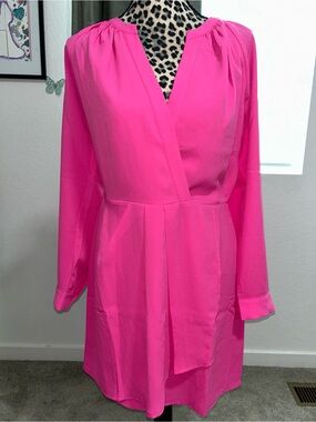 Adelyn Rae faux wrap dress